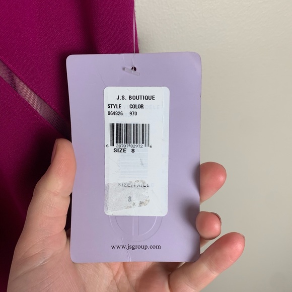 NWT Pink mesh cutout formal Dress - Picture 5 of 5